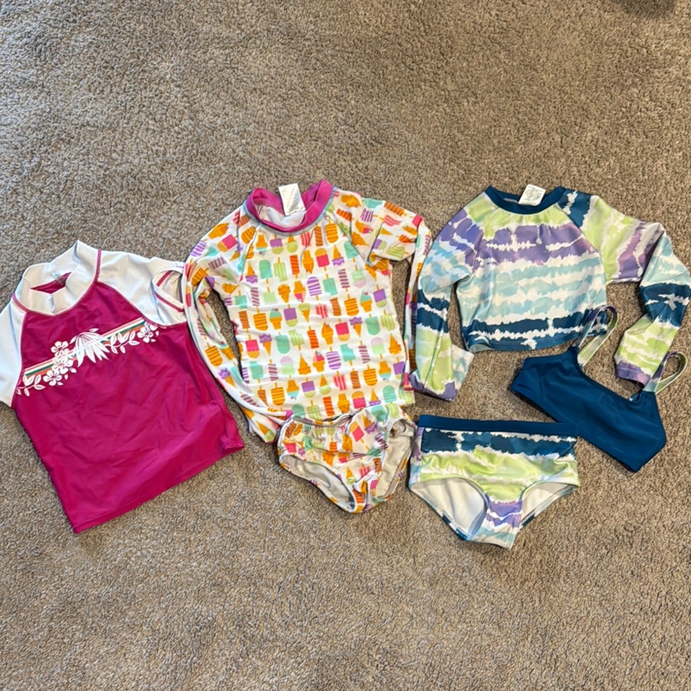 Bundle of three (3) Rashguards Swim Sets